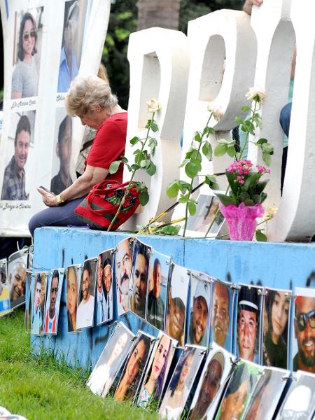 26.jan.2020 - Vítimas da tragédia de Brumadinho são homenageadas na cidade - Diogo Antunes/Photopress/Estadão Conteúdo