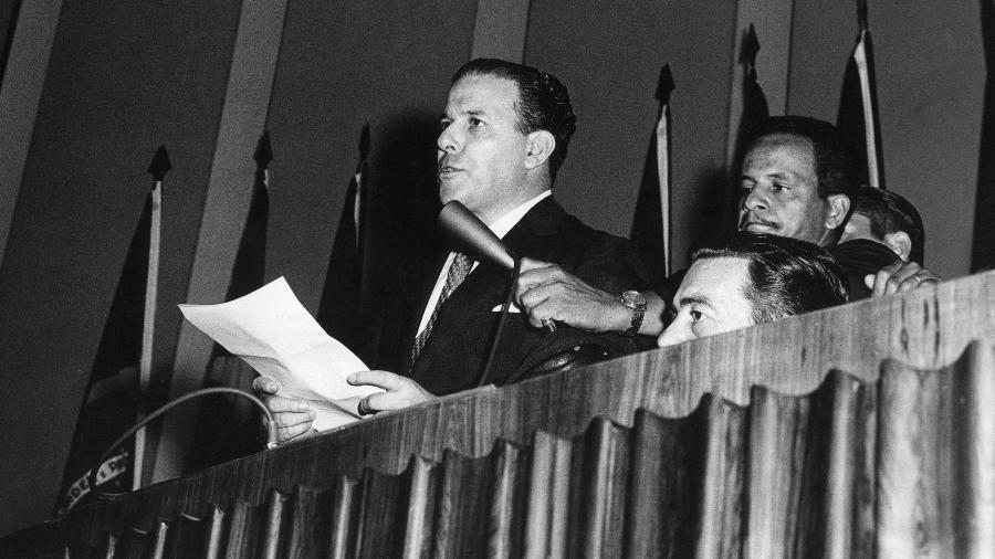 Brasil, Brasília, DF. 07/09/1961. João Goulart na cerimônia de posse da presidência da República. Pasta: 14722 - Crédito:ARQUIVO/ESTADÃO CONTEÚDO/AE/Codigo imagem:13933