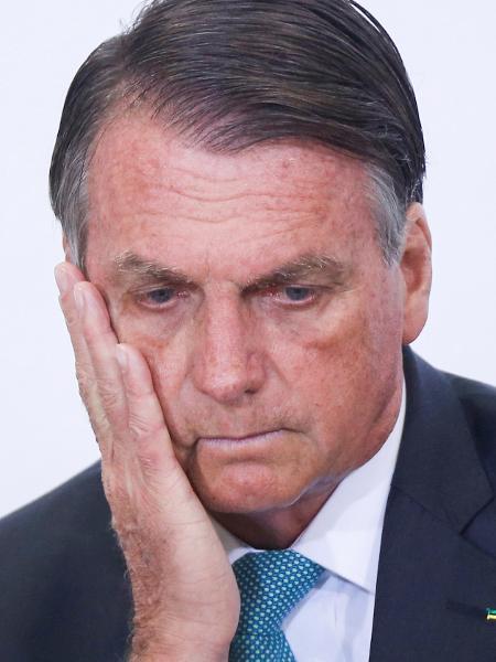 15.set.2021 - O presidente Jair Bolsonaro (sem partido) durante evento no Palácio do Planalto, em Brasília - Adriano Machado/Reuters