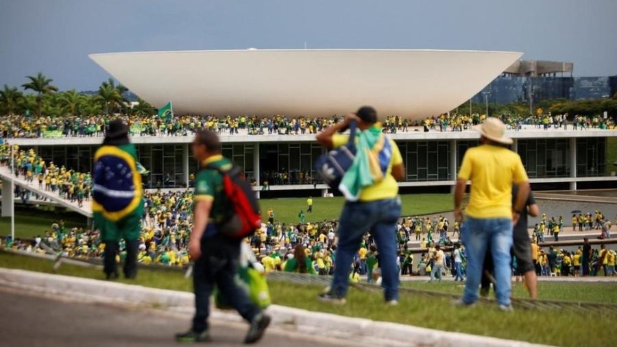 Bolsonaristas invadiram o Congresso, o Palácio do Planalto e a sede do STF no dia 8 de janeiro - REUTERS