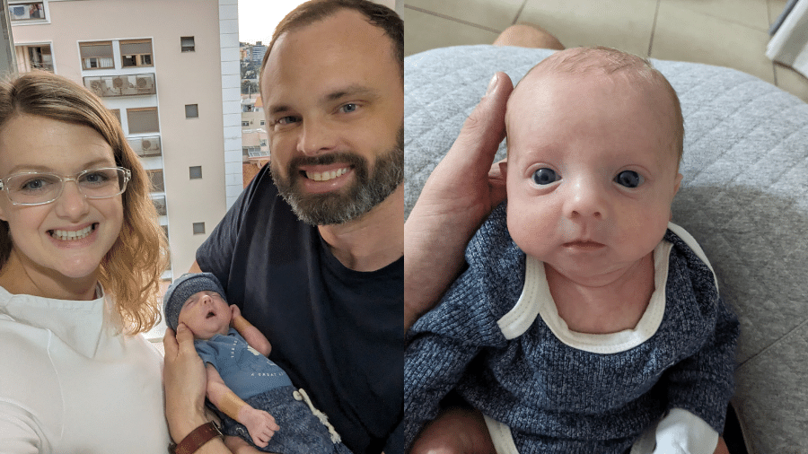 Christopher Phillips, 44, e Cheri Phillips, 36, estavam visitando o Brasil quando a mulher deu à luz o filho prematuro, com menos de seis meses