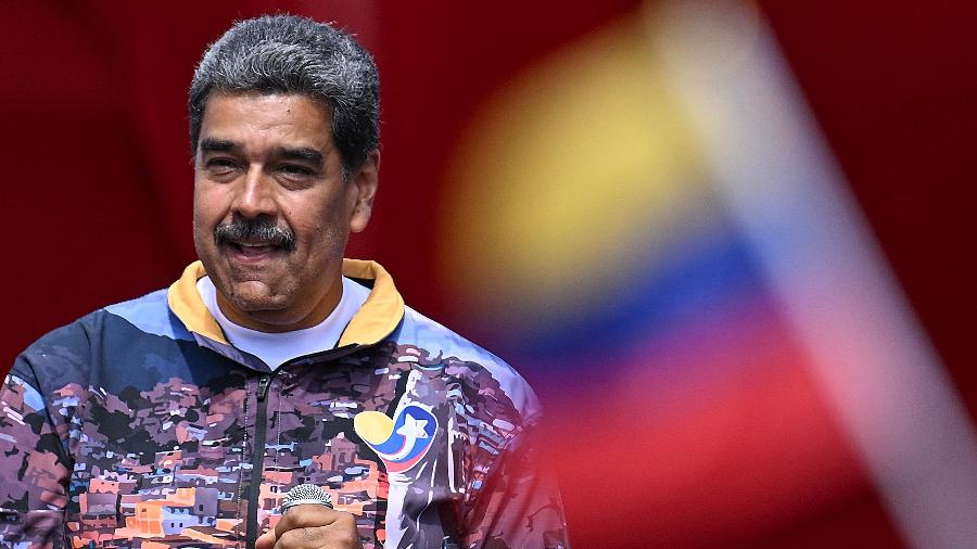 Nicolás Maduro durante campanha em 18 de julho de 2024 - JUAN BARRETO/AFP