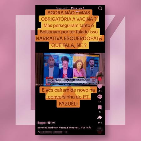 27.ago.2024 - Nísia Trindade não comentou sobre a vacinação contra covid-19 durante a entrevista que concedeu à CNN, no dia 21 de agosto. O assunto era, na verdade, a mpox. 