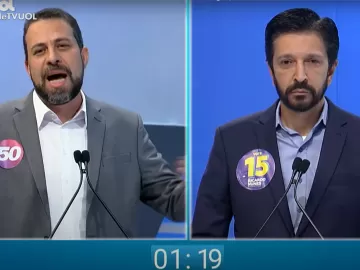 Nunes questiona Boulos sobre drogas, que reage e o compara a Bolsonaro