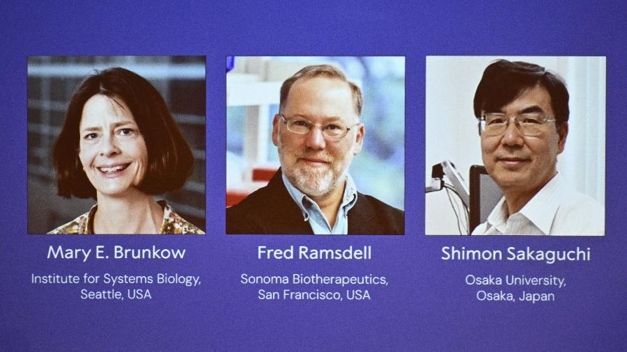 Mary E. Brunkow, Fred Ramsdell e Shimon Sakaguch ganharam Nobel de Medicina 2025