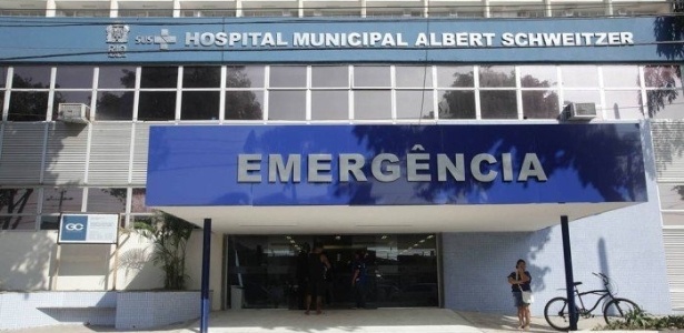 Fachada do Hospital Municipal Albert Schweitzer, onde os pais de Emilly foram atendidos - Ricardo Cassiano/Prefeitura do Rio
