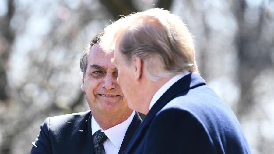 19.mar.2019: na data, Trump prometeu a Bolsonaro apoio à entrada na OCDE - AFP