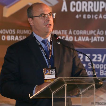 O governador Rio, Wilson Witzel, no 4° Simpósio Nacional de Combate à Corrupção em Salvador - Tiago Caldas/FotoArena/Estadão Conteúdo