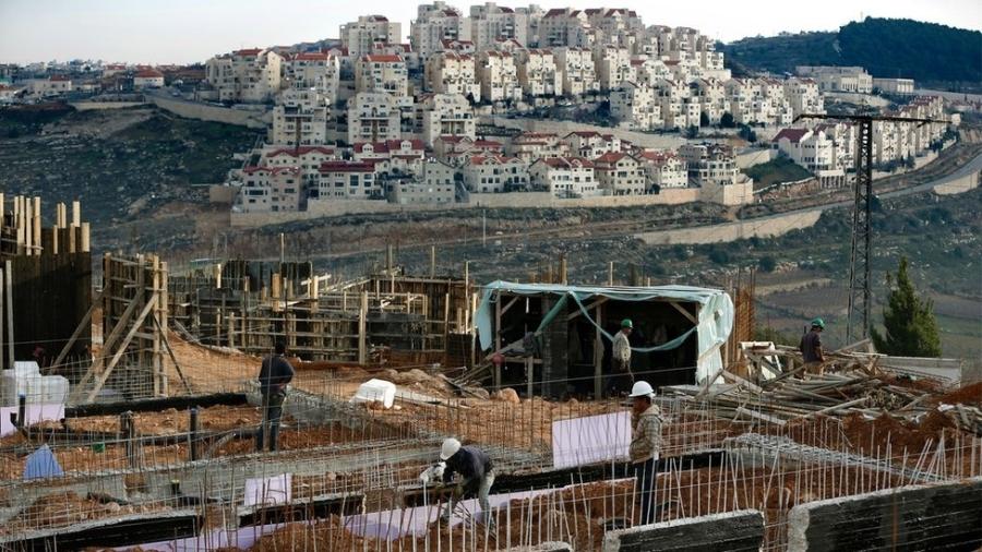 Assentamento de Efrat, em foto de 2016; essas comunidades estão no centro da disputa entre Israel e palestinos - AFP