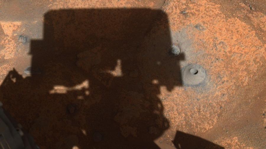 Buraco feito no solo de Marte não coletou amostras, diz Nasa - Divulgação/Nasa