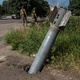 Unexploded rocket in Lysychansk, Ukraine, where Russian attacks continue - Oleksandr Ratushniak/Reuters