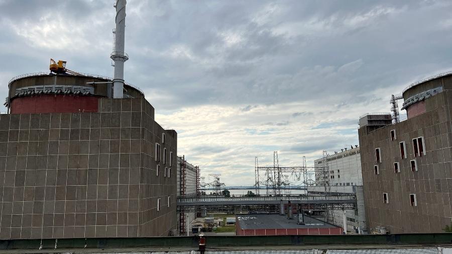 Usina nuclear de Zaporizhzhia, na Ucrânia, controlada por russos mas operada por ucranianos desde o início da guerra - IAEA/via REUTERS