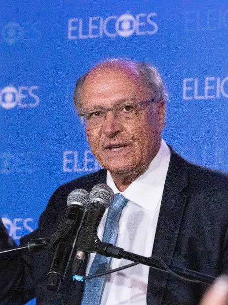 Ex-governador Geraldo Alckmin (PSB) em entrevista coletiva após o debate da TV Globo - Carlos Elias Junior/Fotoarena/Estadão Conteúdo