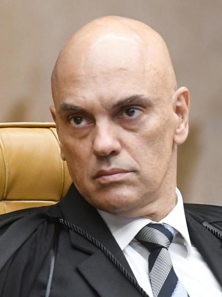 27.abr.2023 - O ministro Alexandre de Moraes, do STF, suspendeu julgamento sobre competência da Justiça Militar para processar civis em tempos de paz - Carlos Moura/SCO/STF