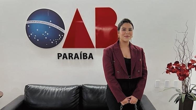 Mirella na sede da OAB, em João Pessoa