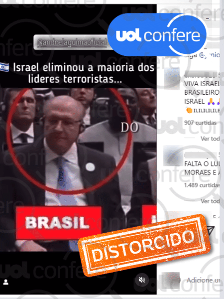 22.out.2024 - Conteúdo enganoso traz foto de líderes islâmicos em posse do novo presidente do Irã, em julho