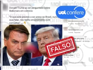 Trump não disse que Bolsonaro é 'corrupto e está perto de ser preso'