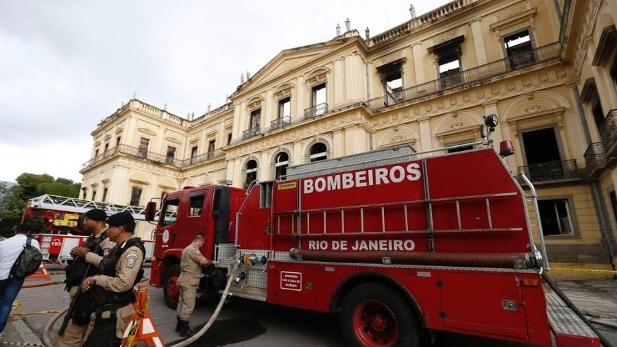 O incêndio do Museu Nacional, no Rio de Janeiro, destruiu a maior parte de um acervo com mais de 20 milhões de peças - Tânia Rego/Agência Brasil
