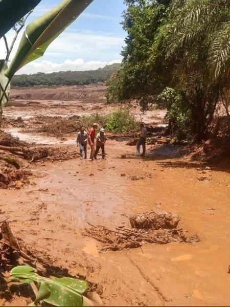 25.jan.2019 - Lama toma área em Brumadinho (MG) após rompimento de barragem - Corpo de Bombeiros de Minas Gerais - Corpo de Bombeiros de Minas Gerais