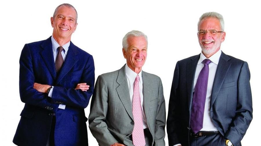 Os empresários brasileiros Carlos Alberto Sicupira, Jorge Paulo Lemann e Marcel Herrmann Telles - Divulgação/Forbes