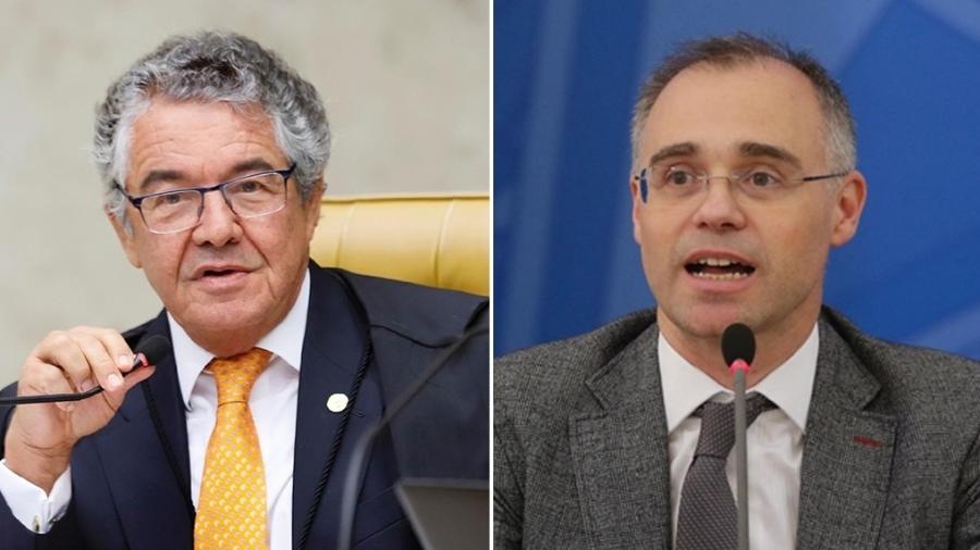 Ministro Marco Aurélio Mello e o ministro da AGU, André Mendonça - Rosinei Coutinho/SCO/STF/Dida Sampaio/Estadão Conteúdo