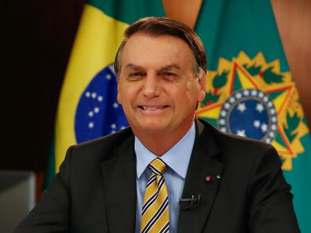 2.jun.2021 - O presidente Jair Bolsonaro (sem partido), durante pronunciamento em rede nacional de rádio e TV - Anderson Riedel/PR