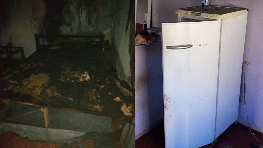 Para se proteger do fogo, criança se escondeu na geladeira durante incêndio em residência em Cuiabá  - Reprodução/Policia Civil