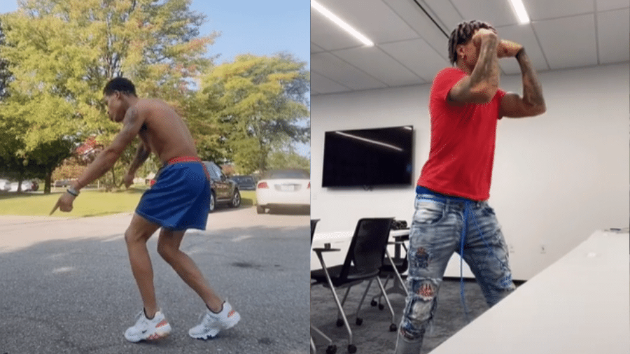 Tiktoker, dono do perfil "ChozenWrld", foi identificado por vídeos em que mostrava tênis e cabelo semelhantes aos descritos por testemunhas - Reprodução/TikTok