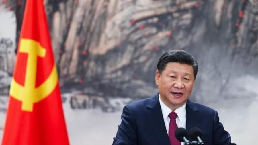 21.04.2022 - Presidente chinês Xi Jinping diz que a estratégia do Partido Comunista para enfrentar a pandemia de covid-19 é "correta e eficaz" - Getty Images
