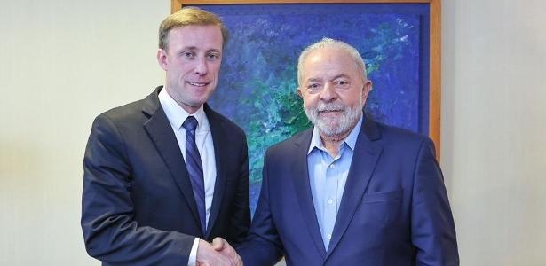 Lula e o conselheiro de Segurança Nacional dos Estados Unidos, Jake Sullivan 