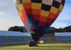 Homem cai de balão durante campeonato de balonismo no interior de SP; vídeo - Reprodução