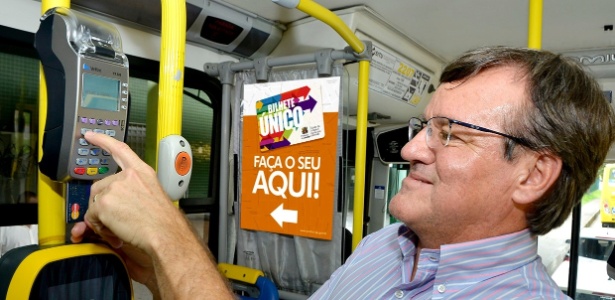 Opção de pagamento por cartão será expandida para 270 ônibus, diz prefeitura - Divulgação