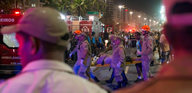 Vítimas foram atropeladas na quinta-feira (18) no calçadão de Copacabana - Vanessa Ataliba/Brazil Photo Press