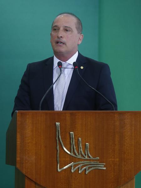 Onyx Lorenzoni, novo ministro da Casa Civil, na cerimônia de transmissão de cargo dos novos ministros - DIDA SAMPAIO/ESTADÃO CONTEÚDO