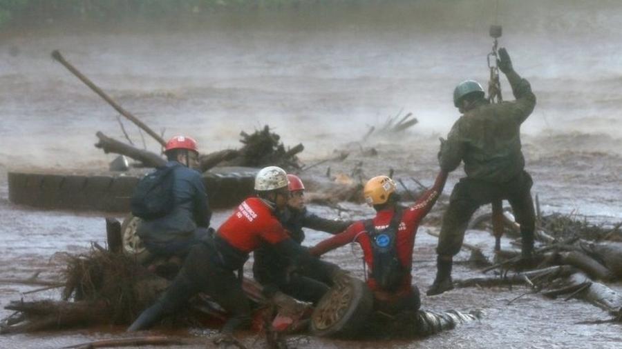 Rompimento da barragem 1, da Vale, deixou pelo menos 166 mortos e 155 desaparecidos em Brumadinho (MG) - Adriano Machado/Reuters