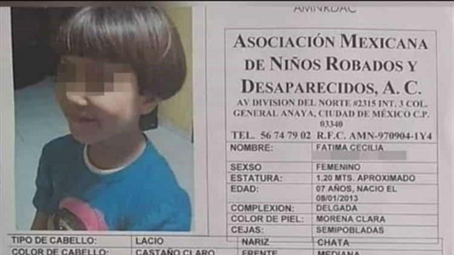 Fátima desapareceu em 11 de fevereiro - Associação Mexicana de Crianças Desaparecidas