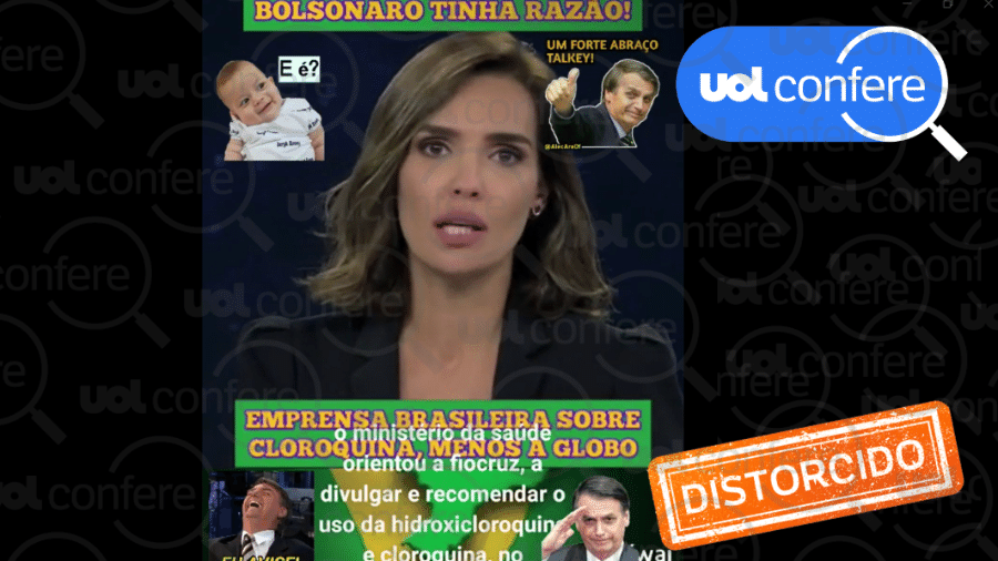 09.mar.2023 - Notícias são de ações e acontecimentos do período do governo Bolsonaro, não recentes, como leva a crer o vídeo desinformativo - Arte/UOL sobre Reprodução WhatsApp