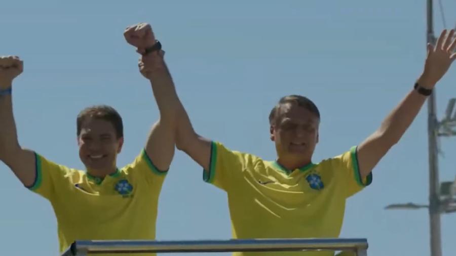 Ramagem e Bolsonaro em ato no Rio