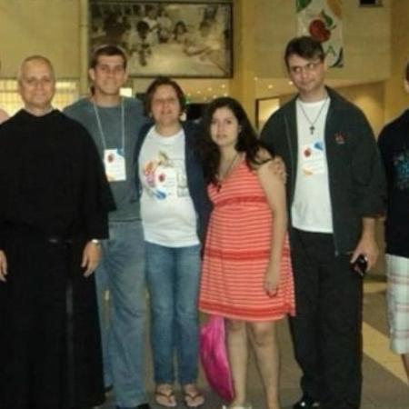 O papa Leão 14 em visita ao colégio Santo Agostinho em Belo Horizonte em 2004 O papa Leão 14 em visita ao colégio Santo Agostinho em Belo Horizonte em 2004