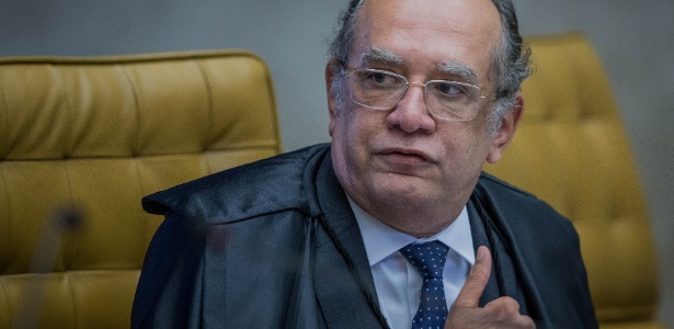 O ministro Gilmar Mendes, durante julgamento no STF, em Brasília - Eduardo Anizelli/Folhapress