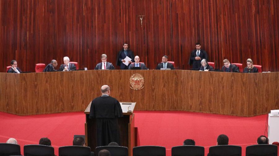 20.set.2022 - O plenário do TSE (Tribunal Superior Eleitoral) durante julgamento -  LR Moreira /Secom/TSE