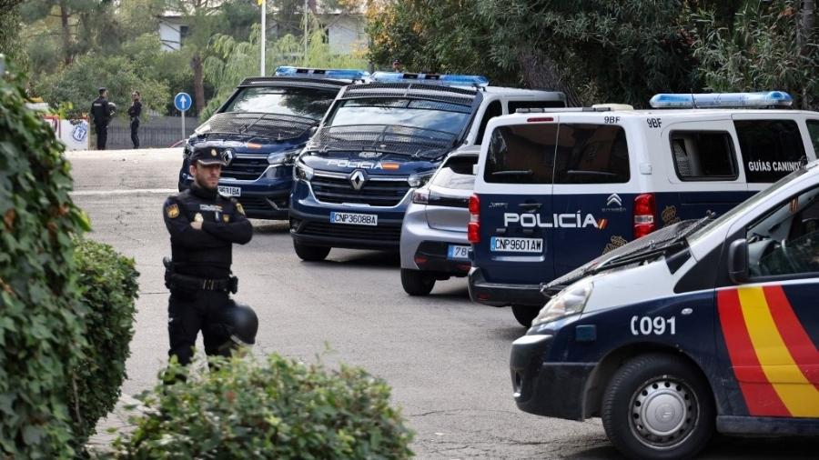 Carta-bomba deixou um ferido na embaixada da Ucrânia em Madri, na Espanha - Thomas Coex/AFP