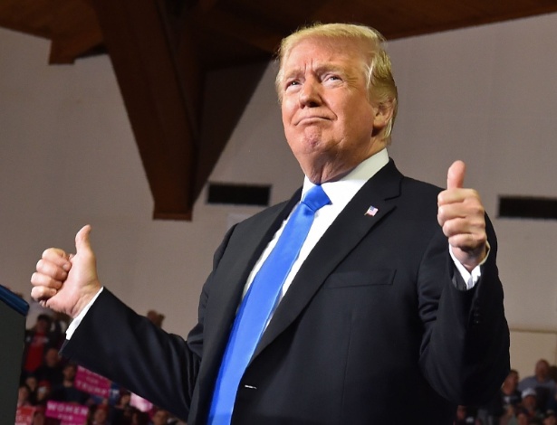 13.out.2018 - O presidente americano, Donald Trump - Nicholas Kamm/AFP