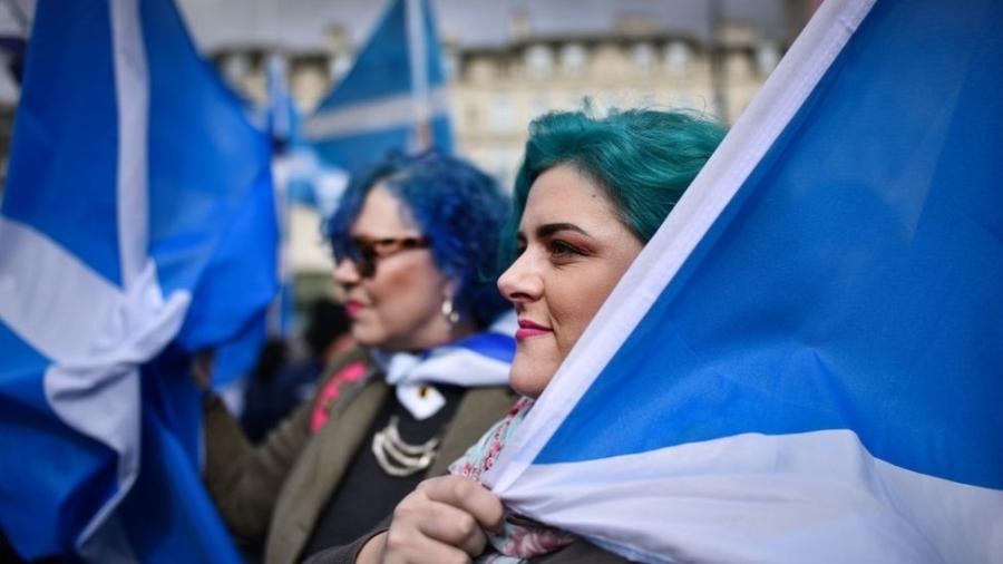 Os escoceses que apoiam a independência aguardam um segundo referendo desde 2014 - Getty Images