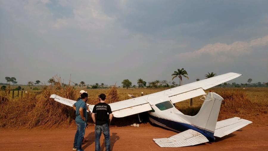 Avião transportava mais de 400 kg de cocaína, segundo a Polícia Federal - Divulgação/PF-RO