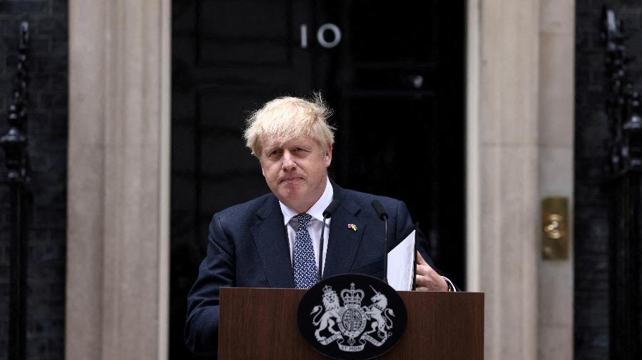 07.jun.22 - Boris Johnson renuncia ao cargo de primeiro-ministro do Reino Unido - Henry Nicholls/Reuters