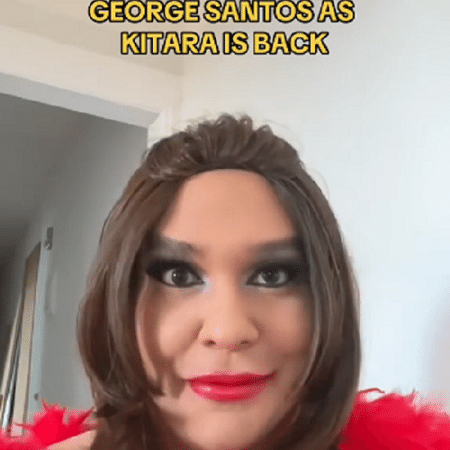 George Santos grava vídeo como drag Kitara Ravache
