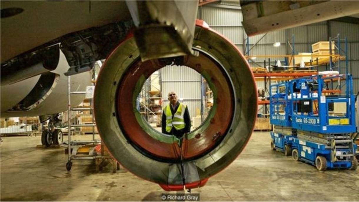 Lugar para onde os aviões vão para 'morrer' - Richard Gray/BBC