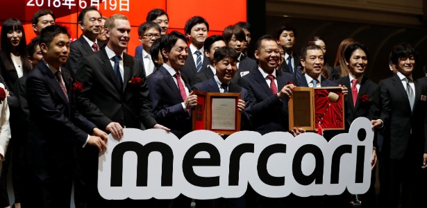 A empresa de tecnologia Mercari faz sua estreia na Bolsa de Tóquio - Kim Kyung-Hoon/Reuters