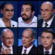 9.ago.2018 - Candidatos participantes do primeiro debate com presidenciáveis nas eleições de 2018, realizado pela TV Band - Nelson Almeida/AFP